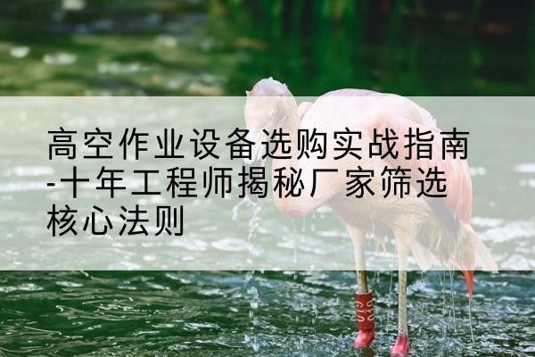 西平剪叉式升降机厂家-高空作业设备选购实战指南-十年工程师揭秘厂家筛选核心法则